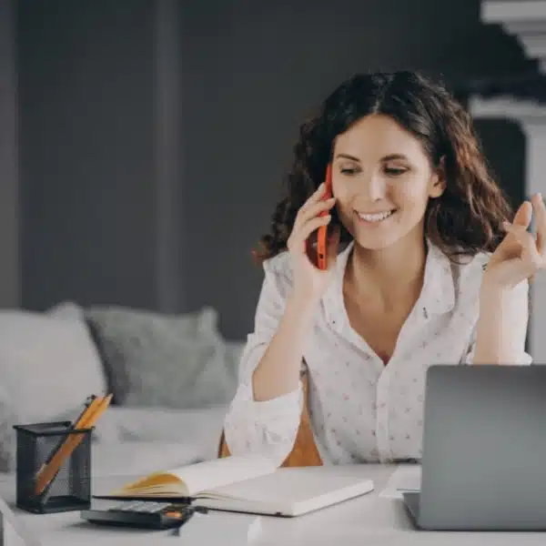 A woman inquires about how to start learning Spanish